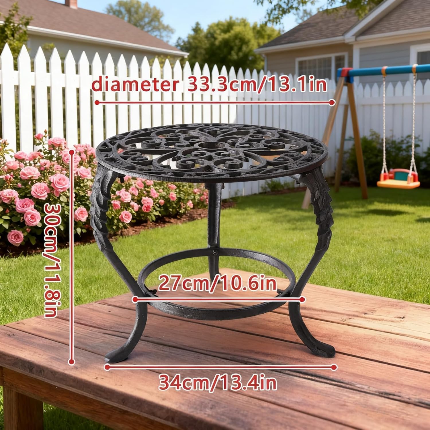 Notakia Plant Stand Indoor Outdoor Clearance Heavy Duty Cast Iron Plan