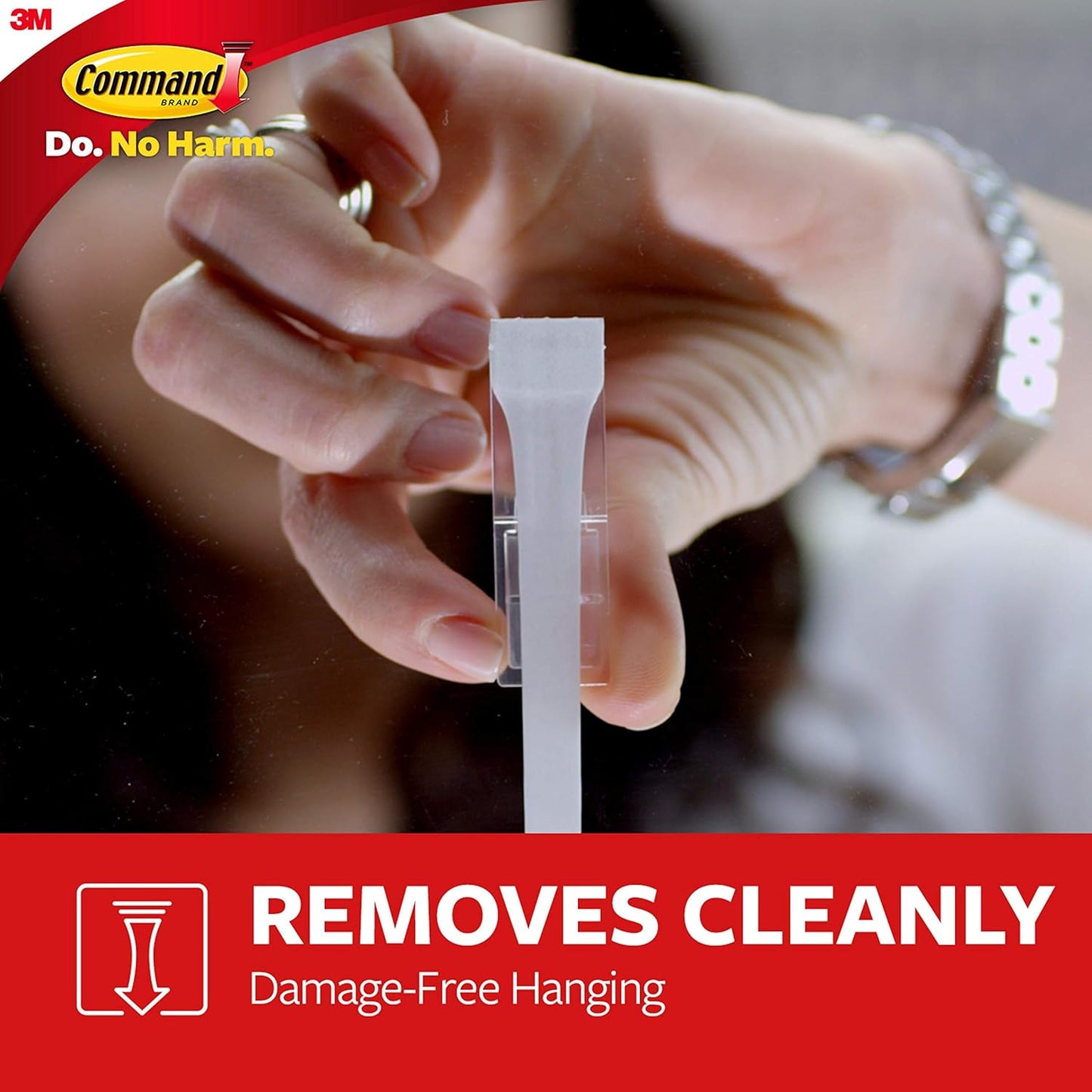Command Medium Designer Hooks, 2 Hooks and 4 Command Strips, Damage-Fr