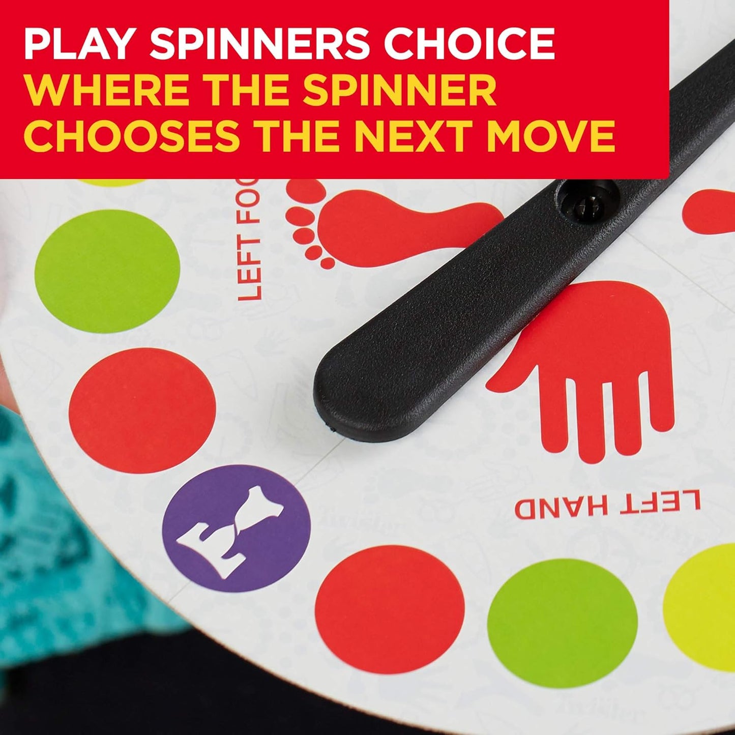 Hasbro Gaming Twister Ultimate: Bigger Mat, More Colored Spots, Family