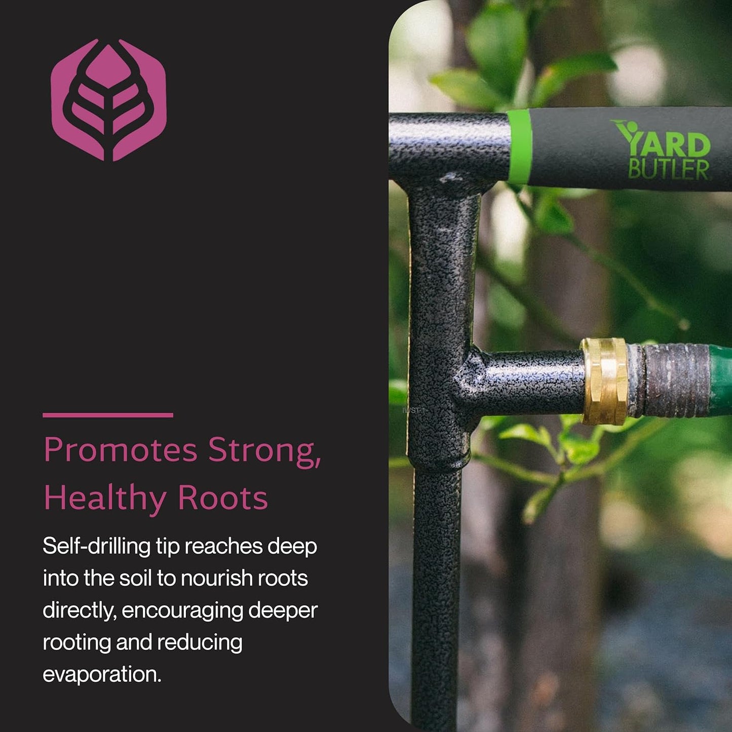 Yard Butler Deep Root Irrigator - Unique Gardening Tool for Irrigation - Deliver Water Directly to Plant Roots - Promote Healthy Growth & Minimize Water Waste - Easy-to-Use Gardening Supplies