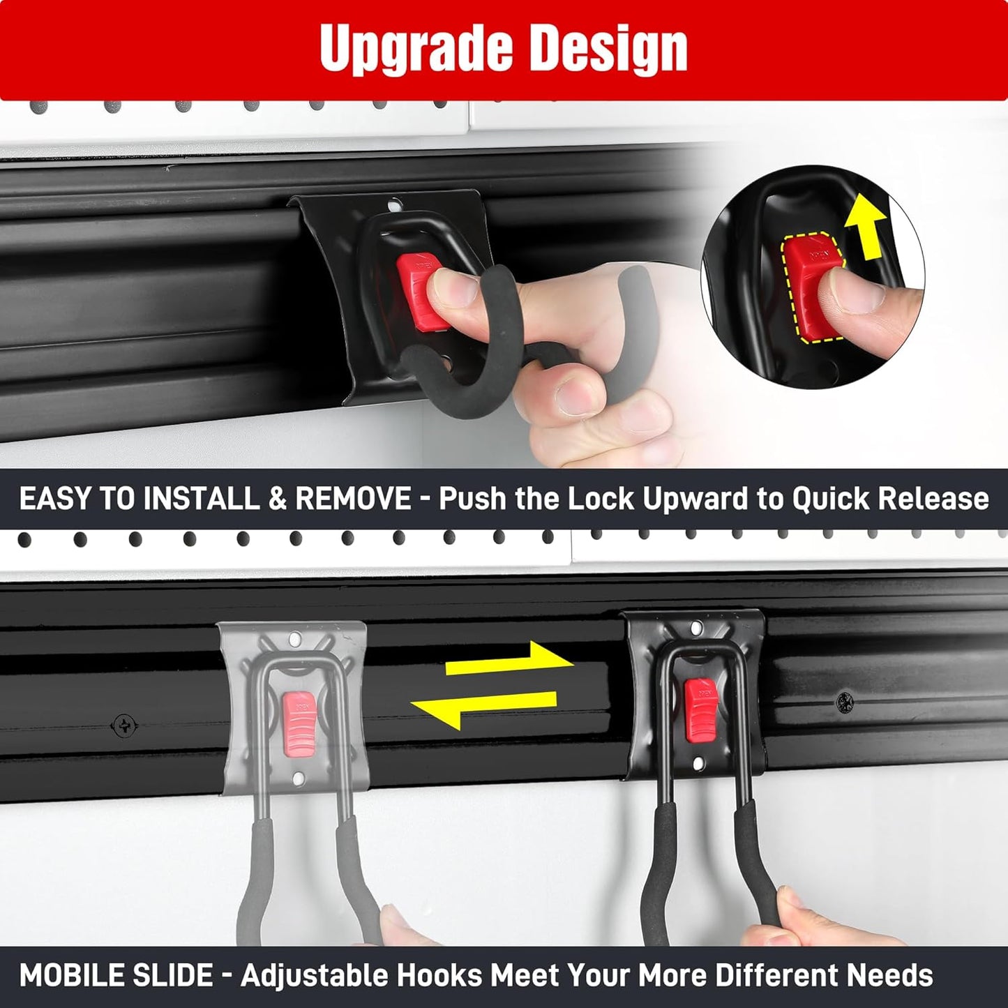 WORKPRO Garage Tool Organizer Wall Mount, Garage Organization Garden T
