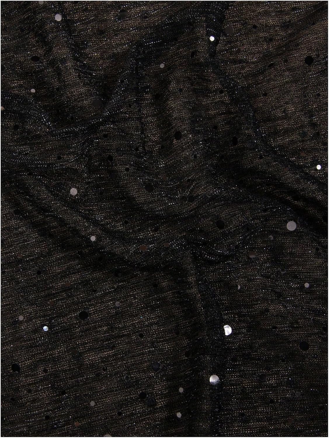 Floerns Women's Sequin Bandana Square Scarf Silk Scarves Mesh Shawl an
