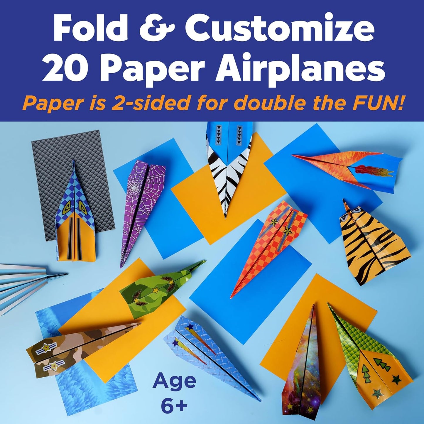 Creativity for Kids Paper Airplane Squadron - Create 20 Paper Airplane