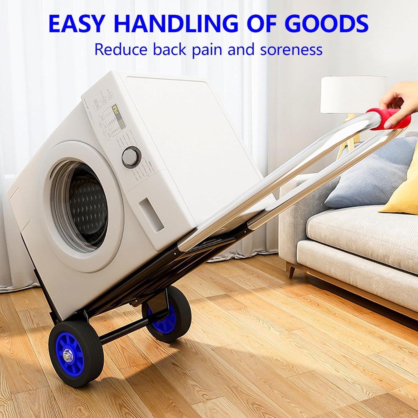Foldable Utility Wagons Garden Cart Space Efficient Foldaway Handcart 