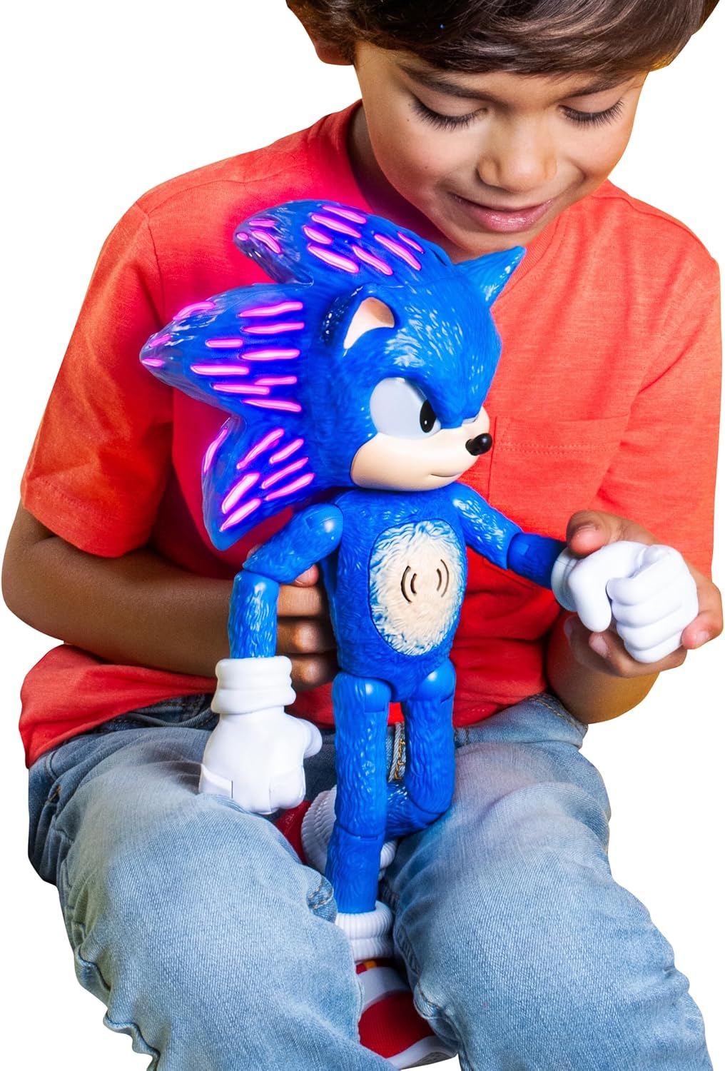 Sonic The Hedgehog 3 Ultimate Talking Sonic 12-Inch Figure, Features 3