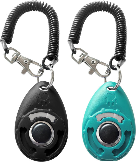 Pet Training Clicker with Wrist Strap - Dog Training Clickers (New Bla