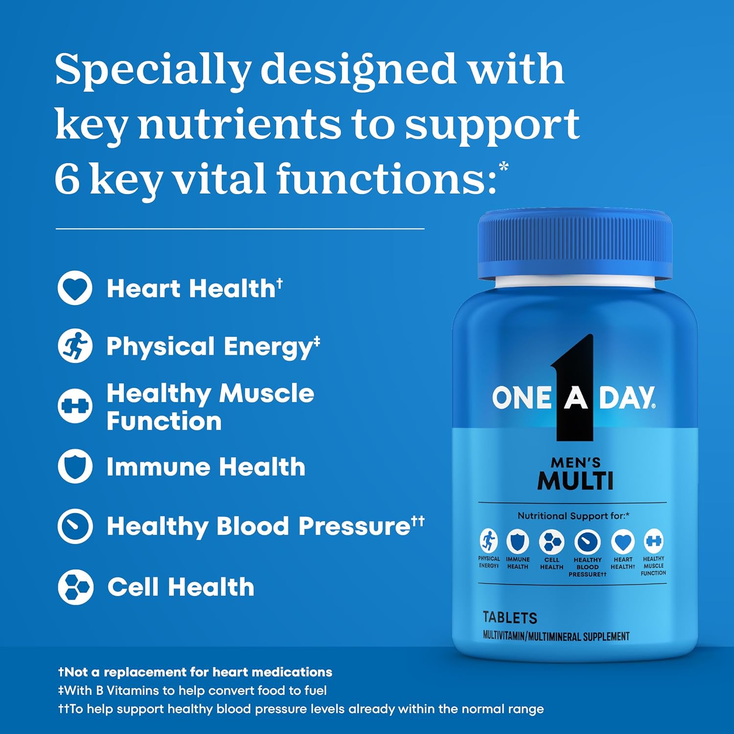 One A Day Multivitamin for Men - Daily Mens Multivitamins with Vitamin