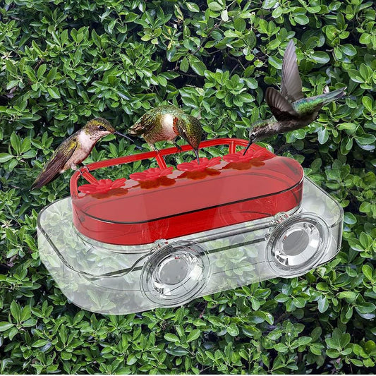 30 Sets Hummingbird Feeders Replacement Flowers, Unique Replaceable Hummingbird Bird Feeder Flowers Bird Feeder Replacement Parts for Hummingbird Feeder Hanging Feeder (Red)