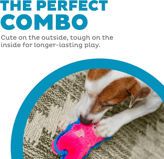 Outward Hound Durablez Minis – Squeaky Plush Dog Toy, No Stuffing for 