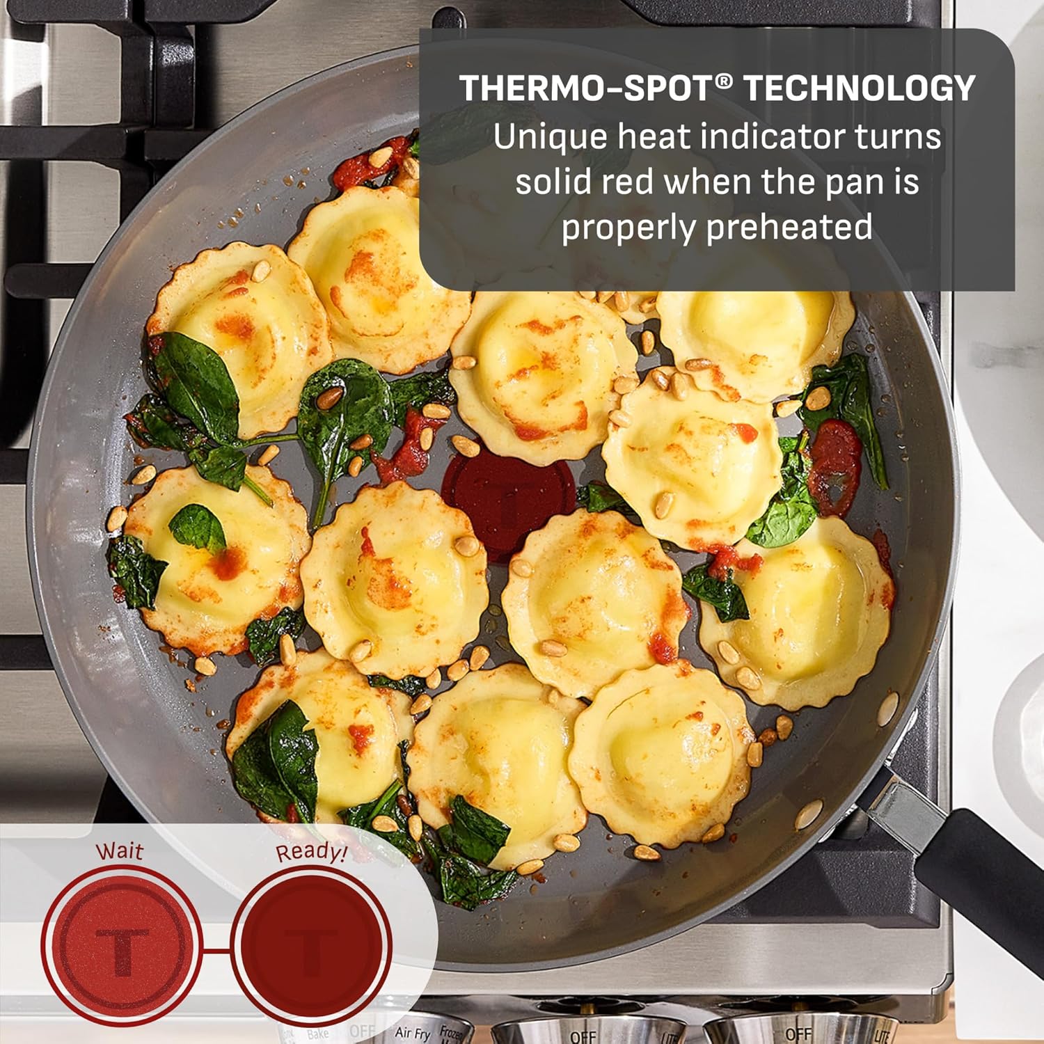 T-Fal Ultimate Hard Anodized 12-Piece Ceramic Nonstick Cookware Set, O