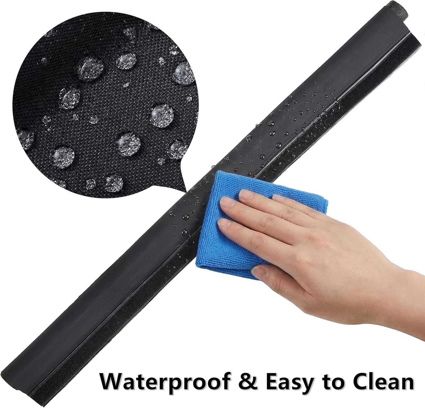 HomeProtect Door Draft Stopper 36 Inch Under Door Draft Blocker Door Sweep for Bottom of Door Reduce Cold Air, Soundproof, Light, Odor, Weather Stripping Door Seal Strip Fit for Interior/Exterior