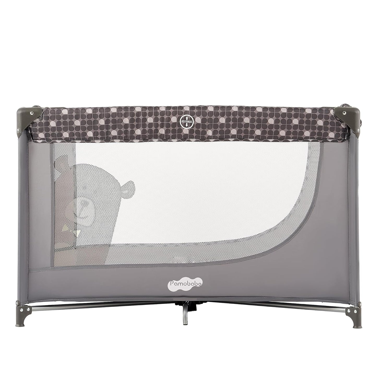 Pamo Babe Compact Pack and Play - Portable Crib for Baby, Lightweight 