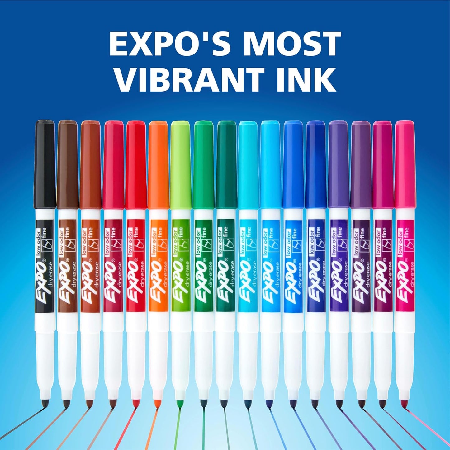 EXPO Dry Erase Markers Set, Fine & Chisel Tips, 11 Count - Classroom, 