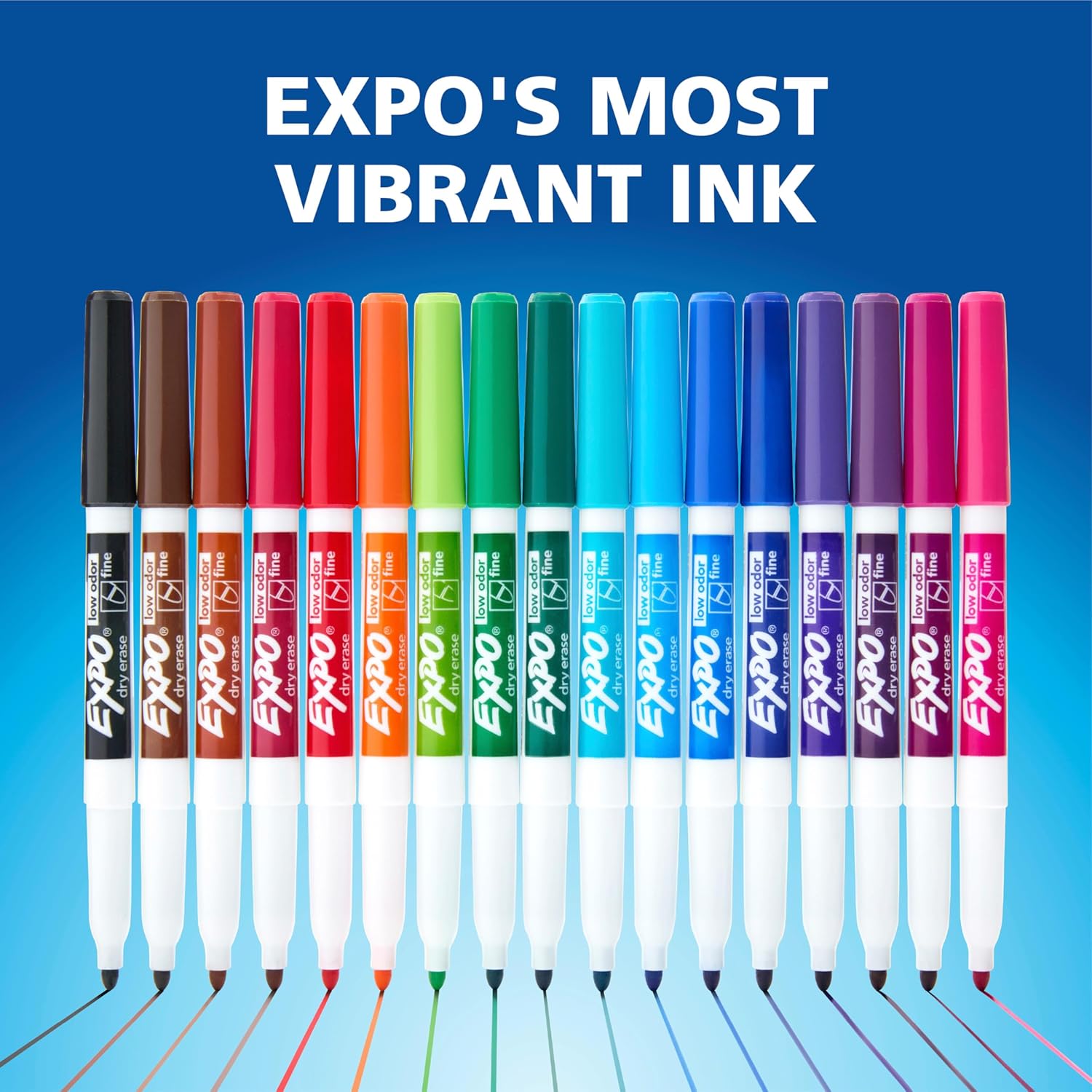 EXPO Dry Erase Markers Set, Fine & Chisel Tips, 11 Count - Classroom, 