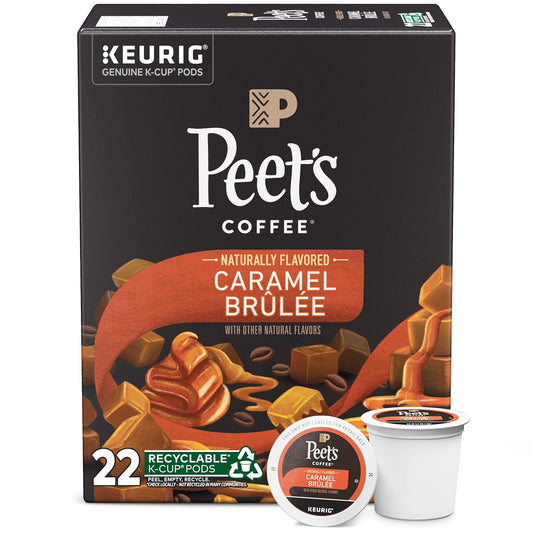 Peet's Coffee, Flavored Light Roast Keurig K-Cup Pods, Arabica Coffee,