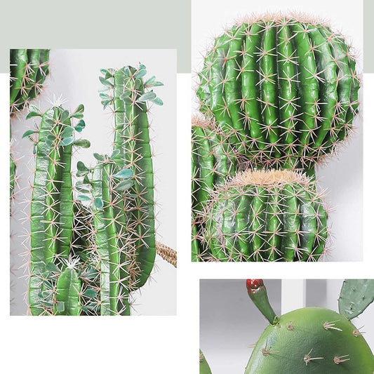 Faux Plants Outdoor Beautiful Fake Plant Tall Fake Cactus Plants in Ce