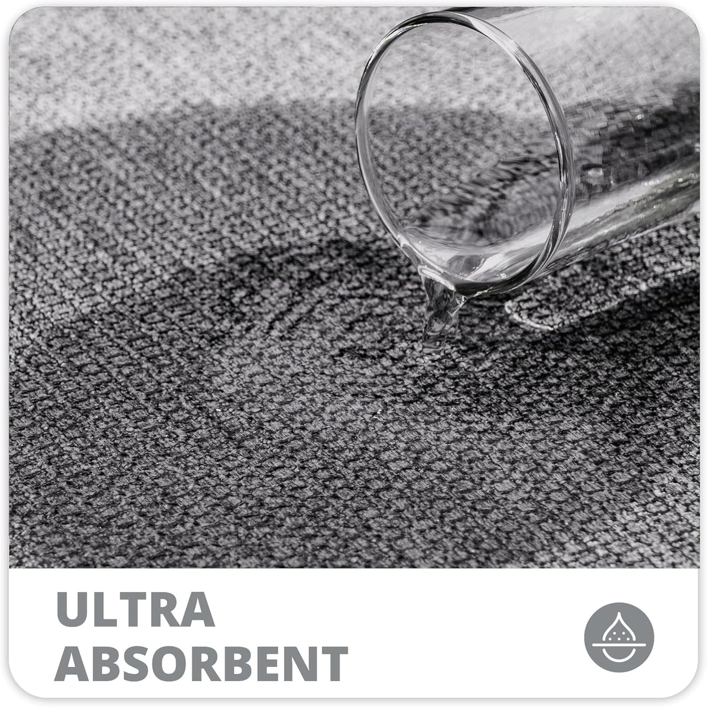 Bath Mat,Ultra Thin Bathroom Rugs,Rubber Bath Mats for Bathroom,No Sli