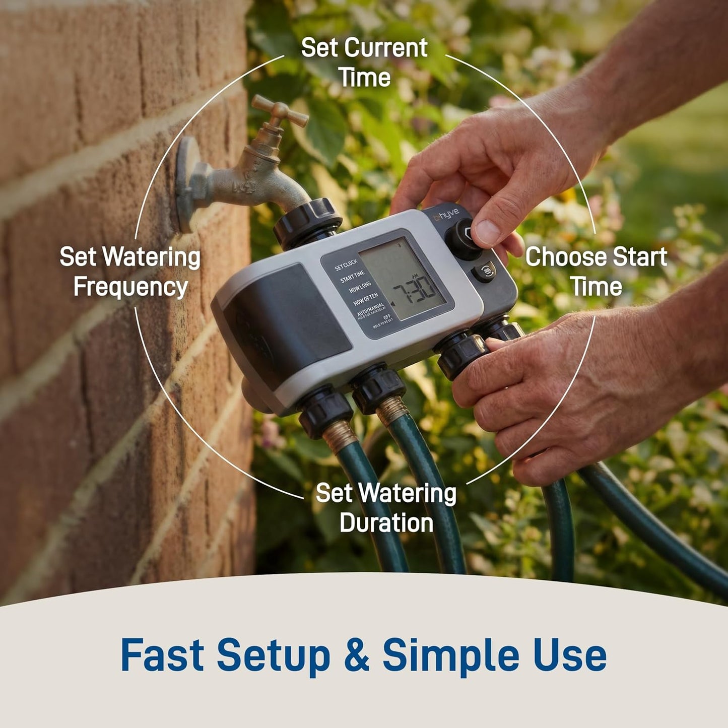 Orbit 24634 B-hyve XD 4-Port Smart Hose Watering Timer