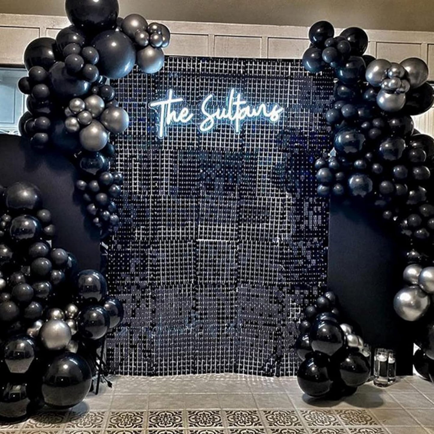 PartyWoo Black Balloons 140 pcs Different Sizes of 18 12 10 5 Inch Black Balloons Arch Kit Garland for Baby Shower Birthday Graduation Casino Gaming Anniversary Retirement Party Decorations Black-Y18
