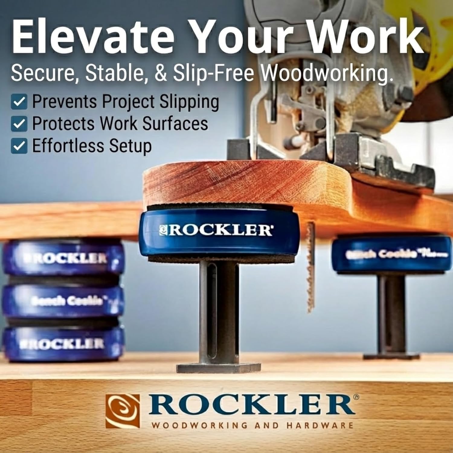 Rockler Work Bench Cookies Plus Work Grippers (4 Pack) – Rockler Bench