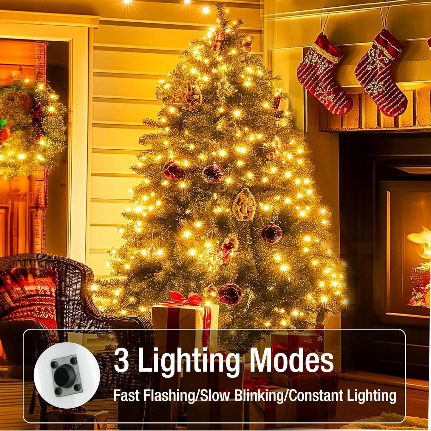 6 Pack Fairy Lights Battery Operated - 7ft 20 Led Twinkle Lights 3 Modes, Bulk Mini String Lights Waterproof for Mason Jars Vases DIY Party Wedding Decoration Christmas -Warm White