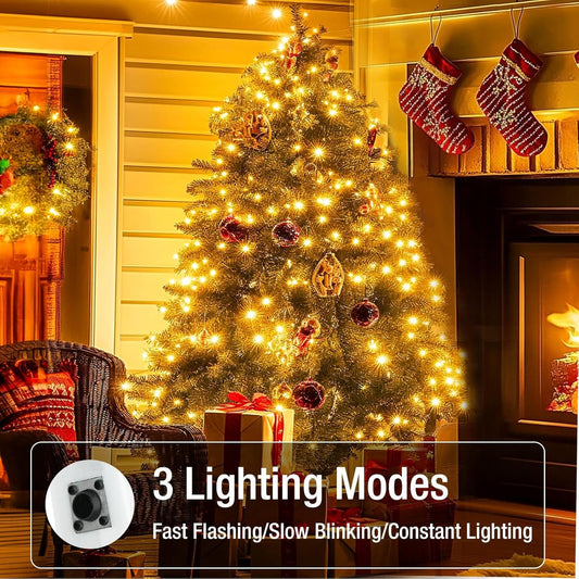 6 Pack Fairy Lights Battery Operated - 7ft 20 Led Twinkle Lights 3 Modes, Bulk Mini String Lights Waterproof for Mason Jars Vases DIY Party Wedding Decoration Christmas -Warm White