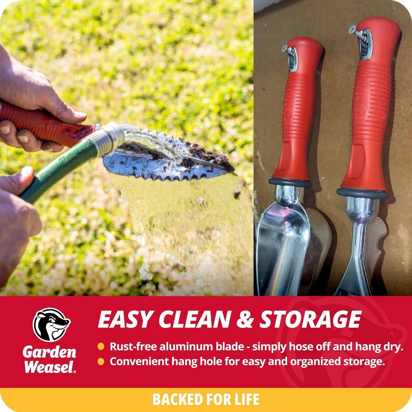 Garden Weasel Multi-Use Transplanter | Dig, Cultivate, Plant, Weed | P