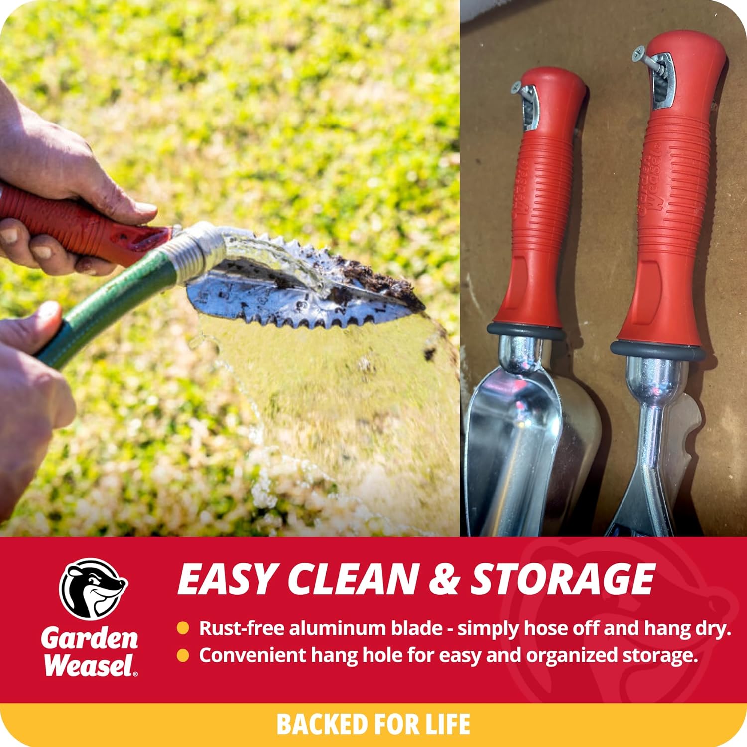 Garden Weasel Multi-Use Transplanter | Dig, Cultivate, Plant, Weed | P