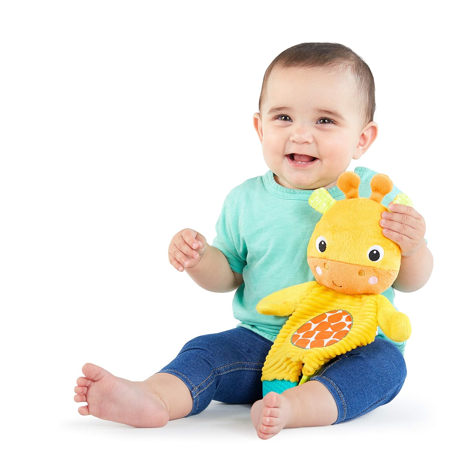 Bright Starts Snuggle & Teethe BPA-Free Crinkle Teething Plush Baby To