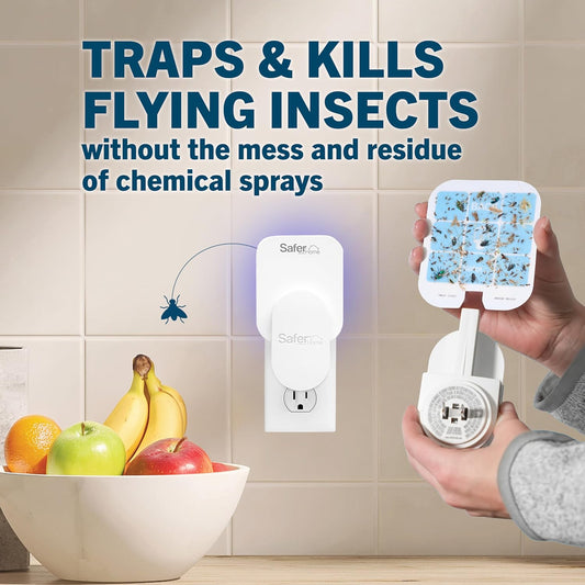 Safer Home Indoor Plug-In Fly Trap - SH502 - Effective Fruit Fly Traps