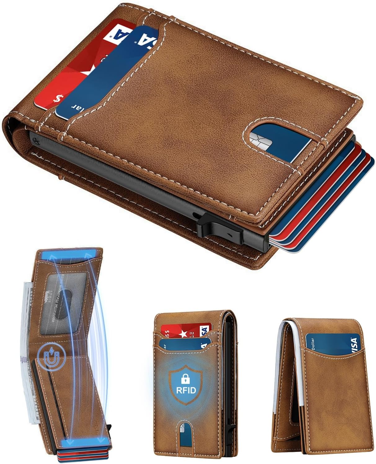 furid Card Wallet For Men Slim: Smart Rfid Minimalist Front Pocket Pop