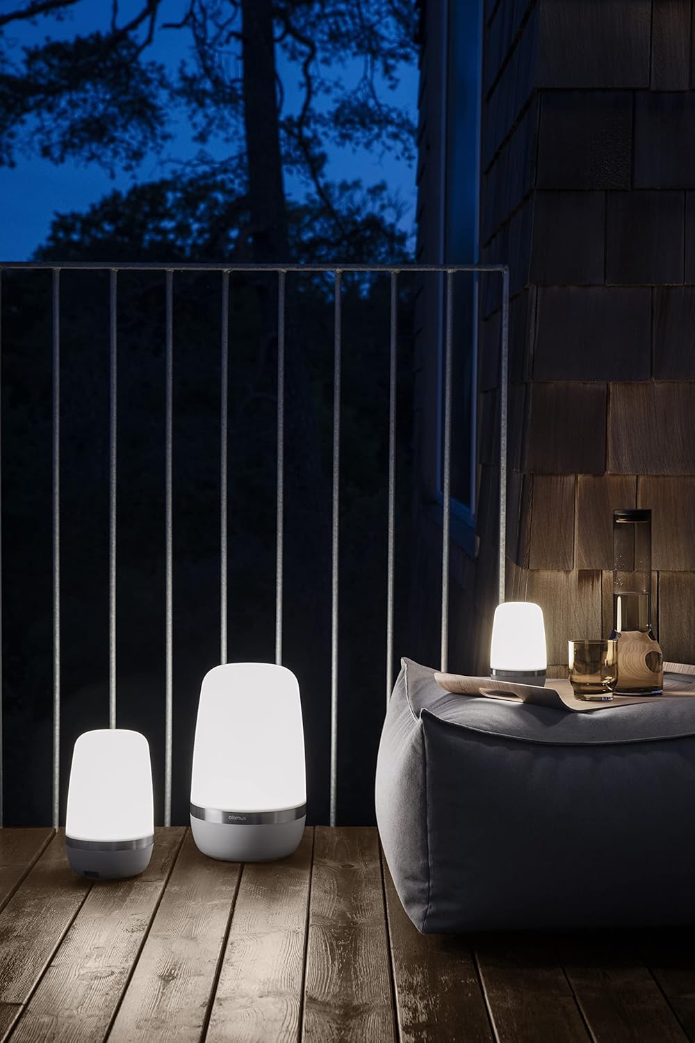 Blomus Spirit LED Battery Outdoor Lamp Rechargeable Table Lamp with US