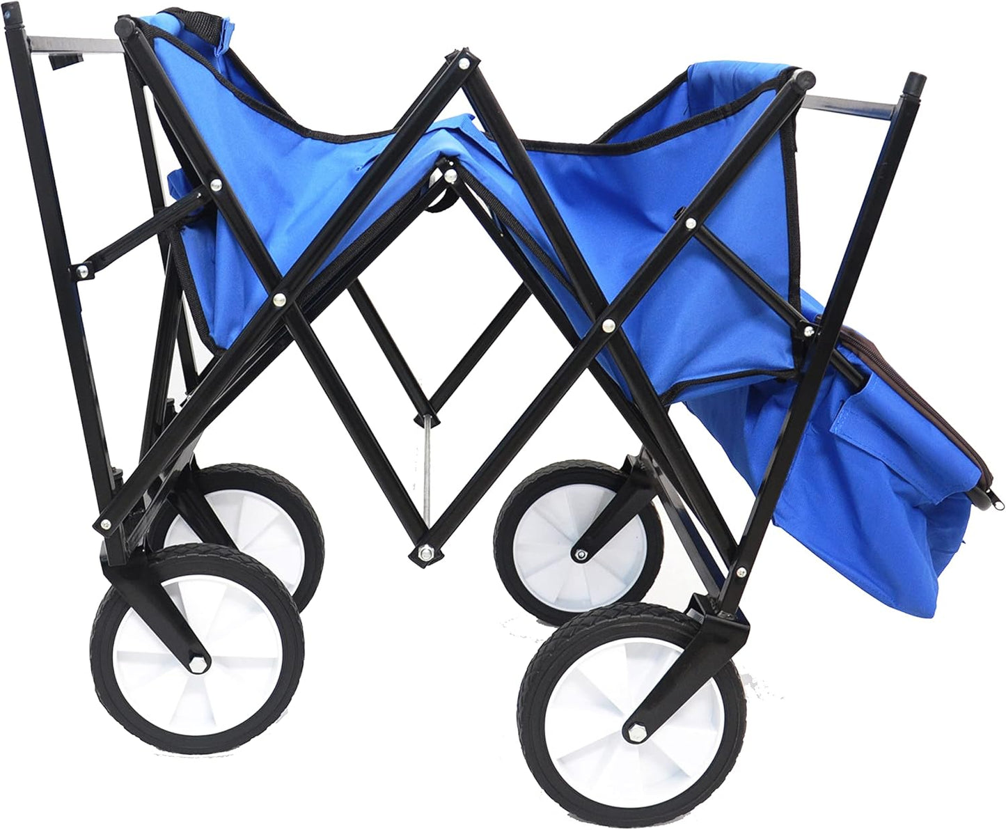 Garden Shopping Beach Cart Folding Wagon with Umbrella Accessories Pac
