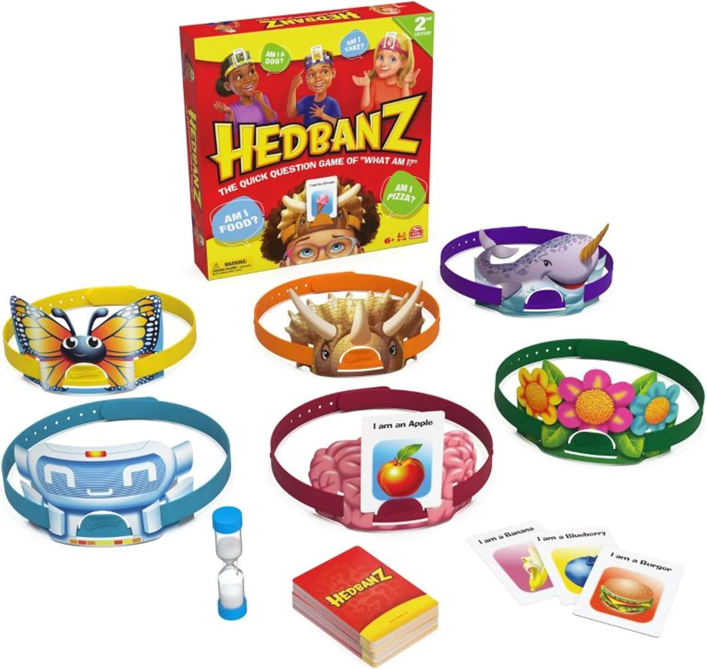 Spin Master Games, Hedbanz 2023 Edition with New Cards, Picture Guessi