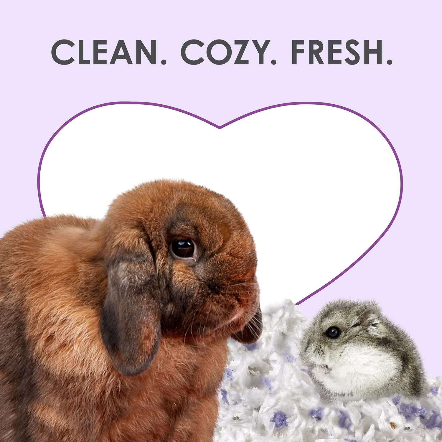 Kaytee Clean & Cozy Lavender Paper Bedding For Pet Guinea Pigs, Rabbit