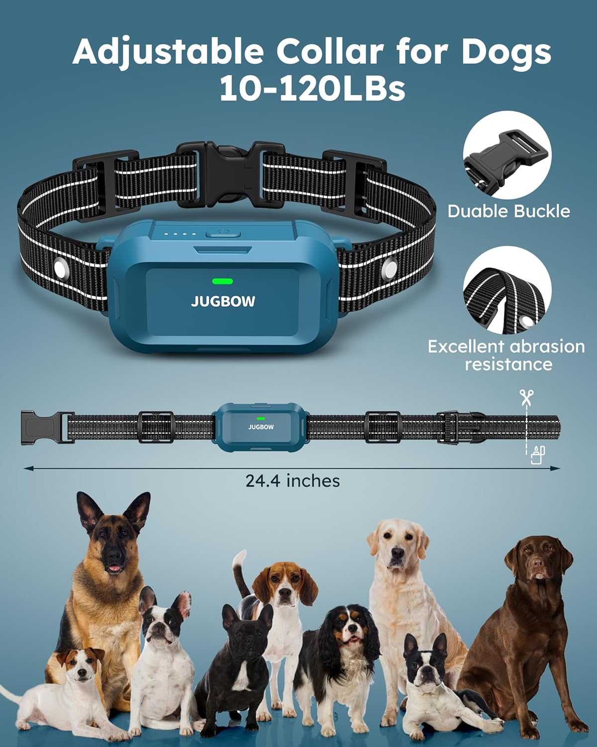 Jugbow Dog Shock Collar - 4200FT Dog Training Collar with Remote, IPX7