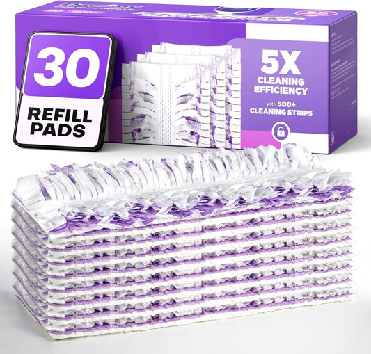 5X Cleaning Power Mop Refills for Swiffer Power Mop, 500+ Strips Multi