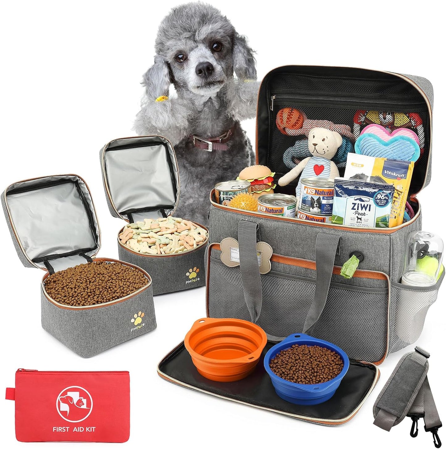 Dog Travel Bag for Traveling| Week Away/Overnight Dog Travel Accessori