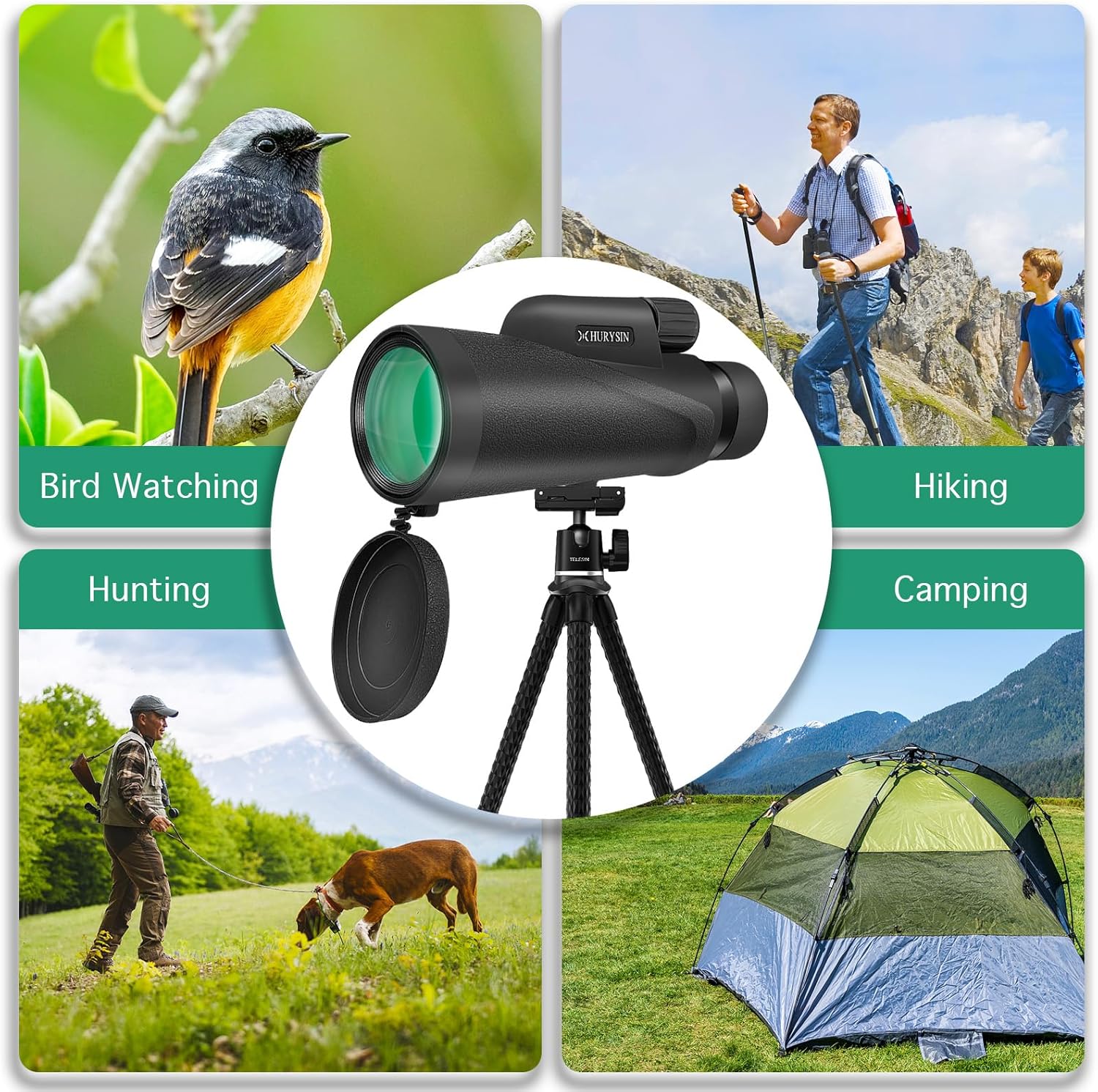 8x42 Monocular Telescope – Military-Grade, Compact, Waterproof & Fogpr
