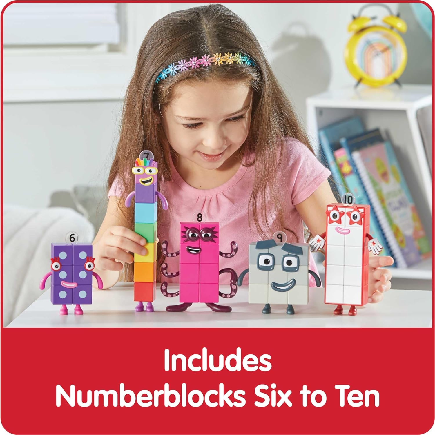 hand2mind Numberblocks Friends Six to Ten Figures – Official Licensed 