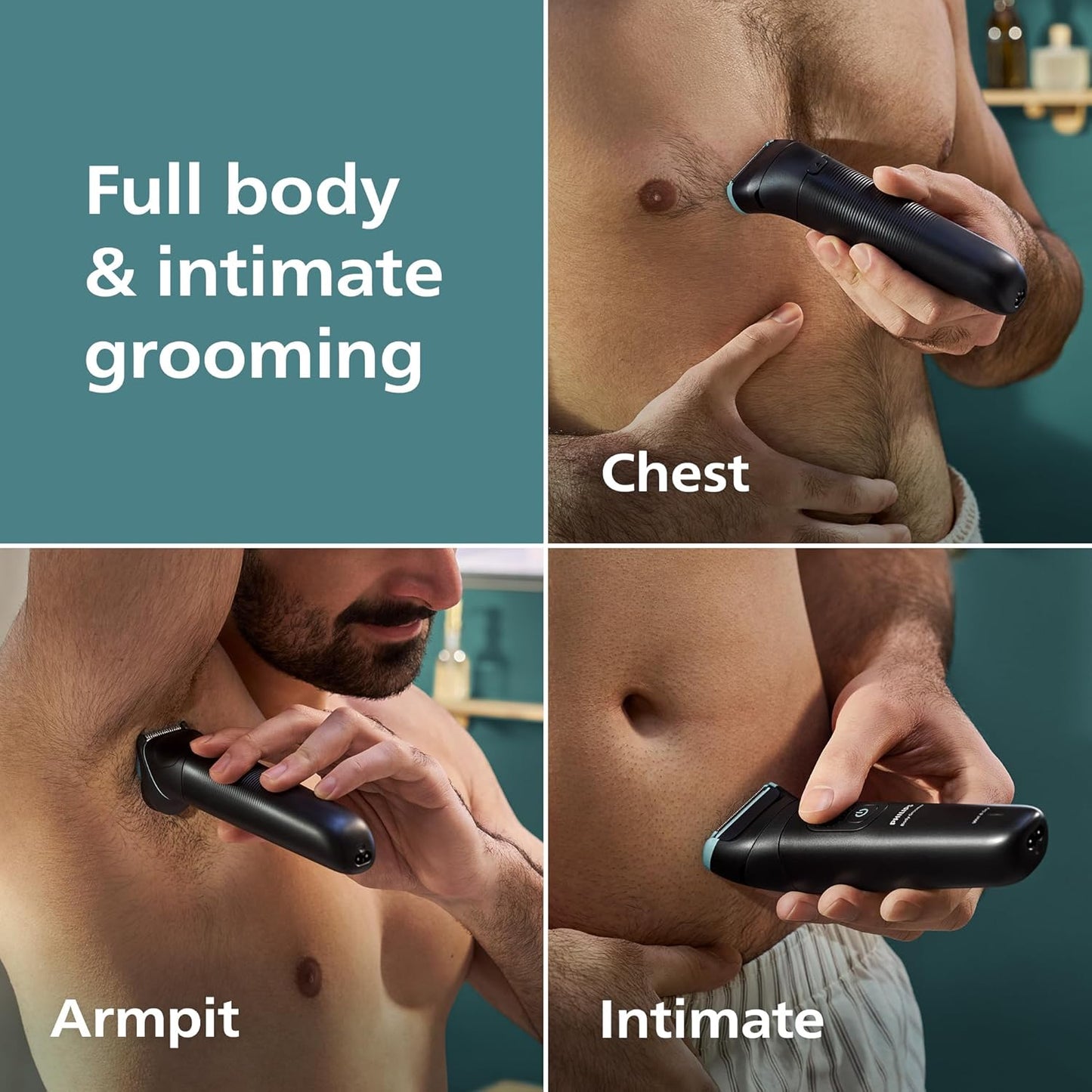 Philips Norelco Body Groomer 5000 Series, Intimate Hair Trimmer & Shav