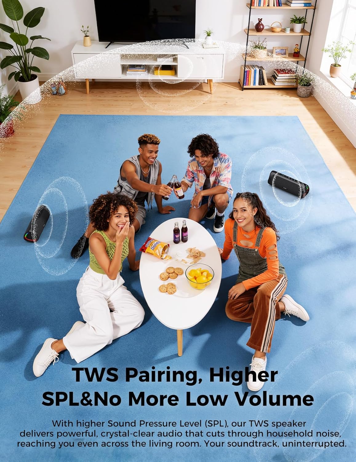 Bluetooth Speaker with HD Sound, Portable Wireless, IPX5 Waterproof, U