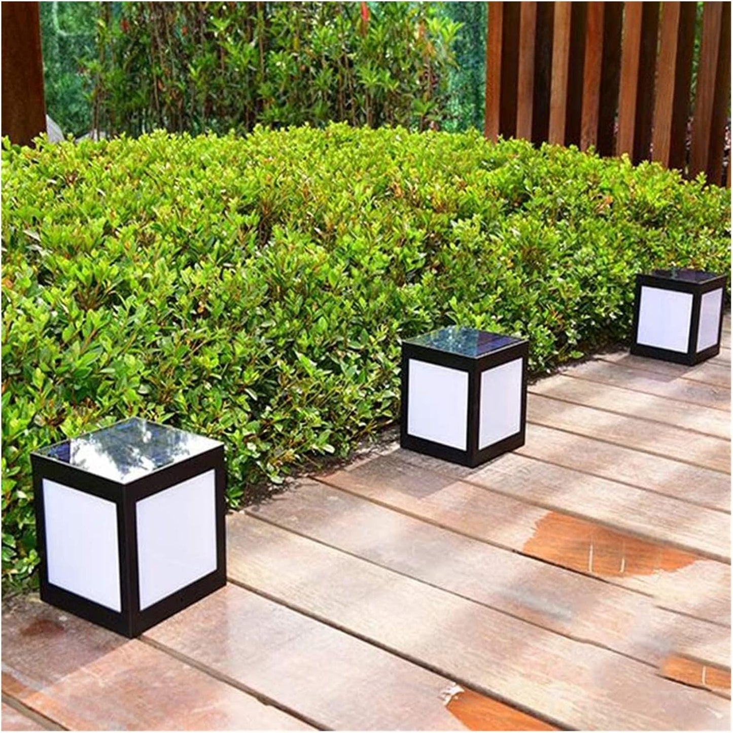 Courtyard Light Solar Post Lamp Outdoor Fence Gate Pillar Column Lights Courtyard Wall Lamp Waterproof Patio Lights Outdoor Garden Villa Courtyard Lights Street Decor Lamp