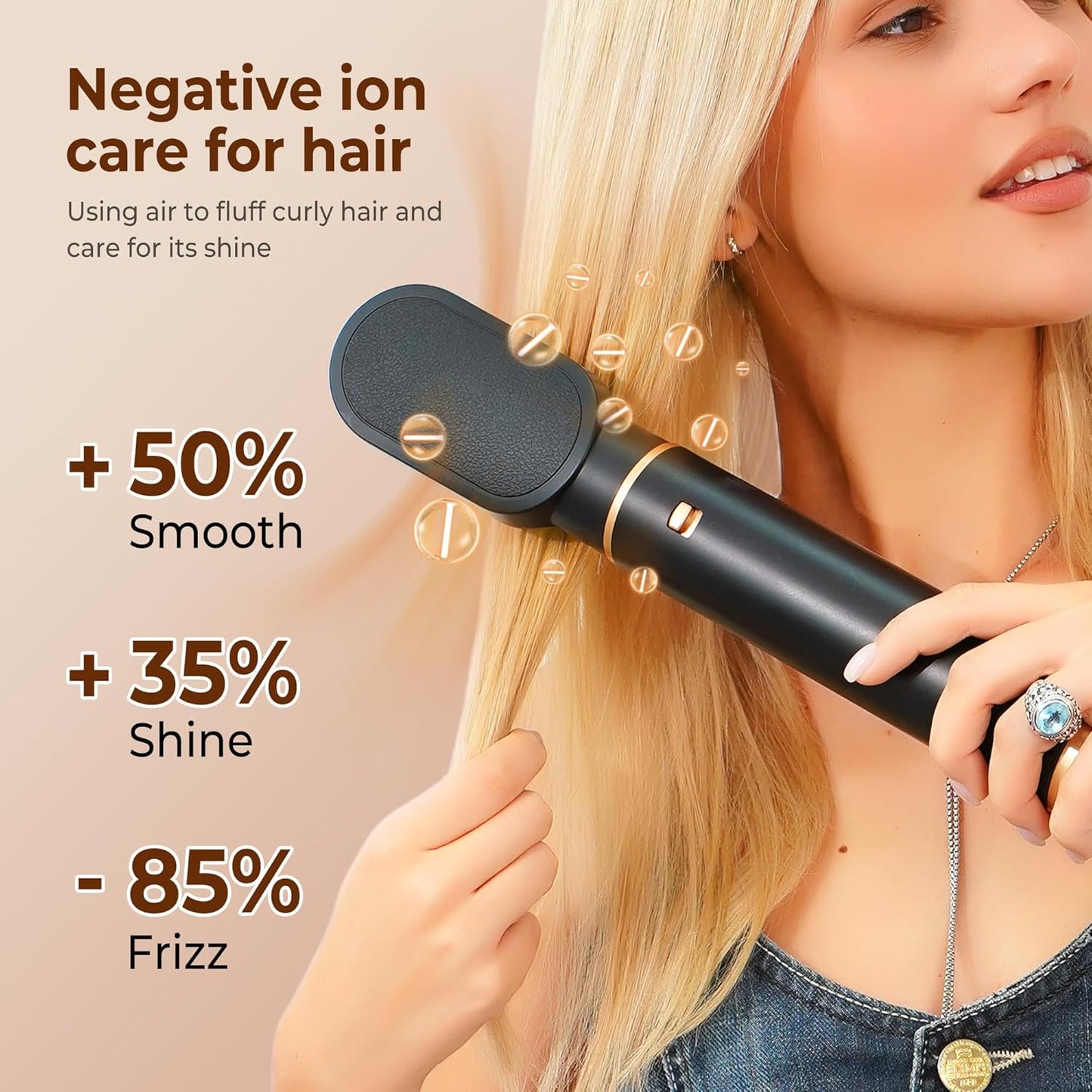 5 in 1 Blow Dryer Brush, Upgrade Hair Dryer Brush Air Curler Air Curli