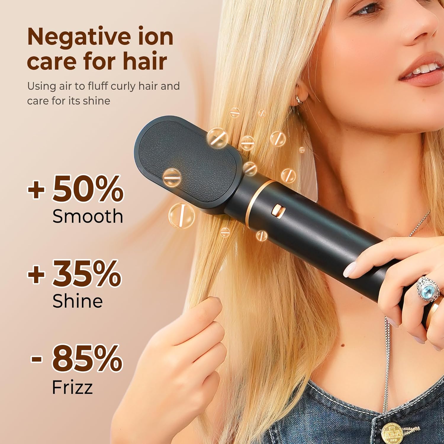 5 in 1 Blow Dryer Brush, Upgrade Hair Dryer Brush Air Curler Air Curli