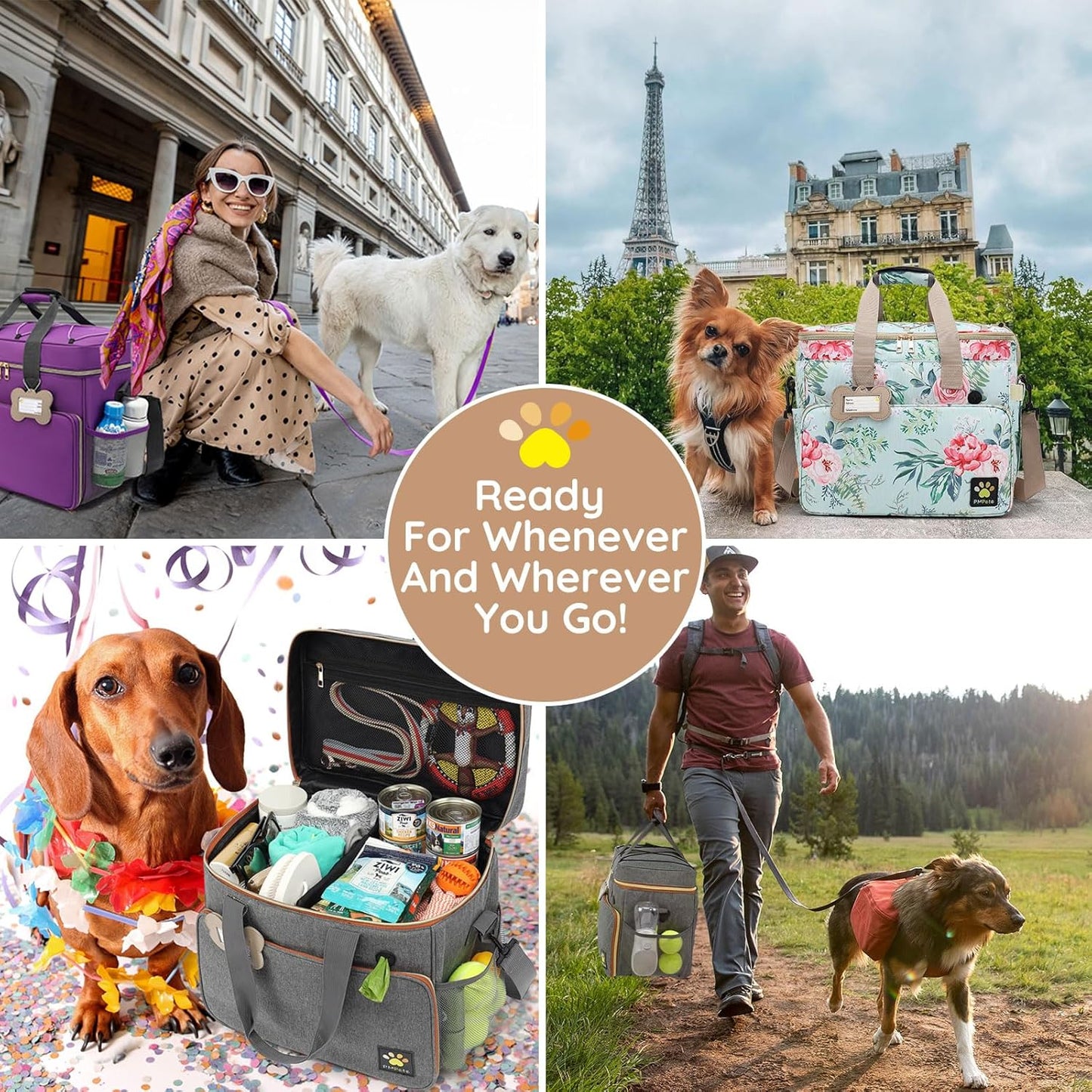 Dog Travel Bag for Traveling| Week Away/Overnight Dog Travel Accessori