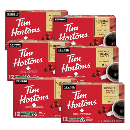 Tim Hortons Original Blend, Medium Roast Coffee, Single-Serve K-Cup Po
