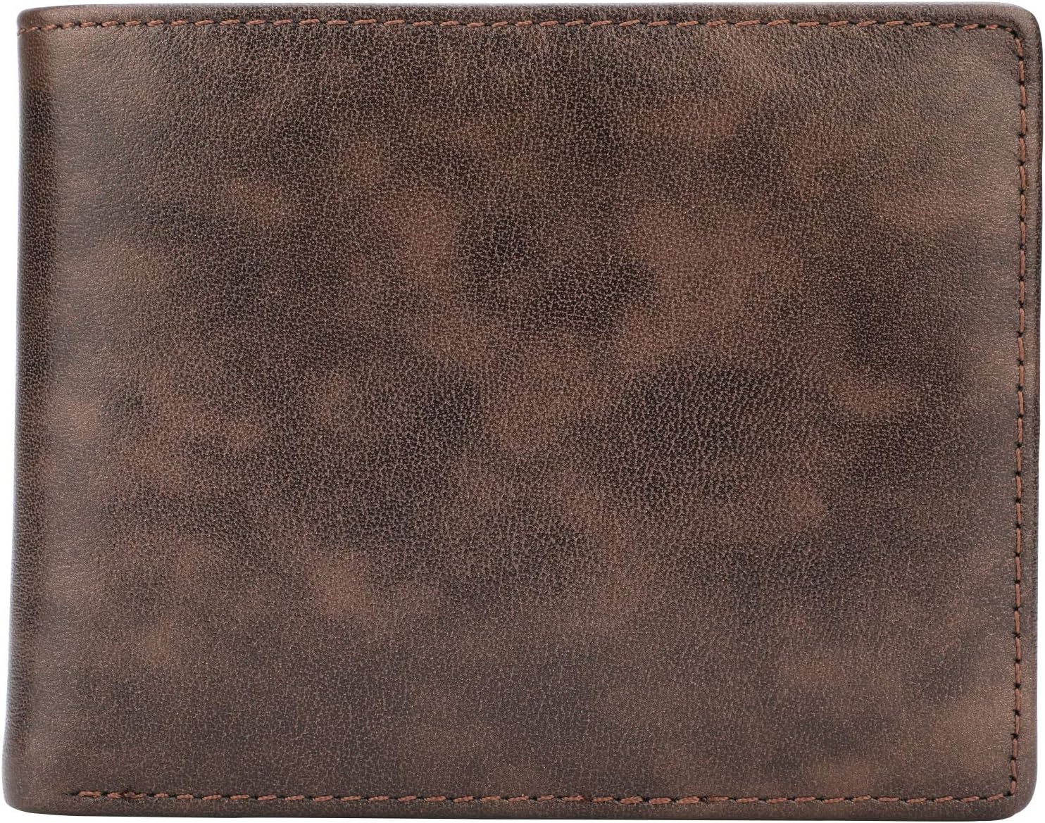 Wallet for Men-Genuine Leather RFID Blocking Bifold Stylish Wallet Wit