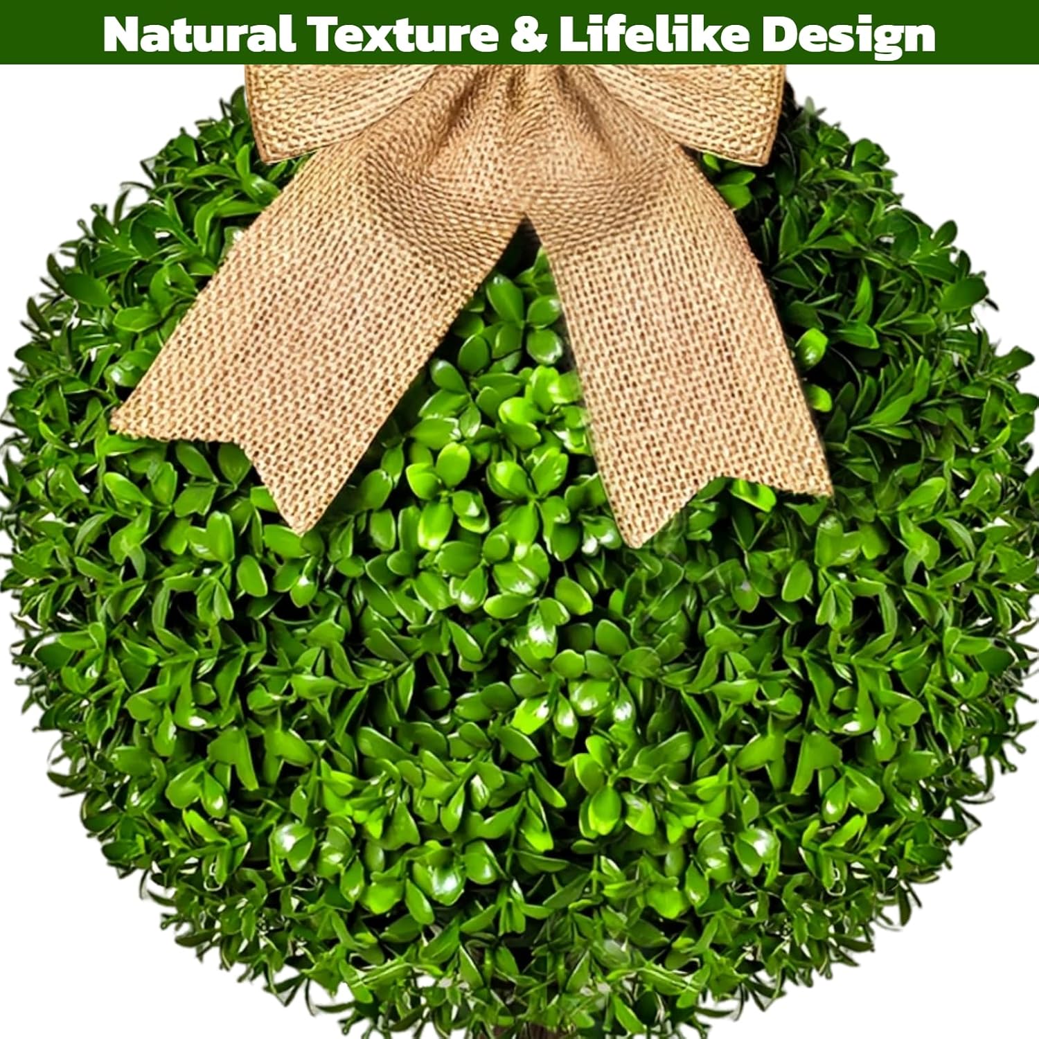 2 Pcs Easter Bunny Topiary 3 Ft Artificial Bunny Shaped Topiary Trees 
