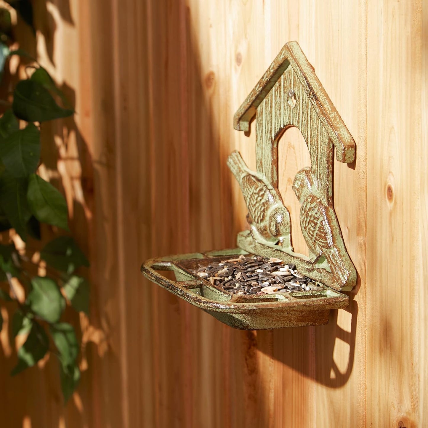 Accent Plus Wall Mounted Cast Iron Bird Feeder